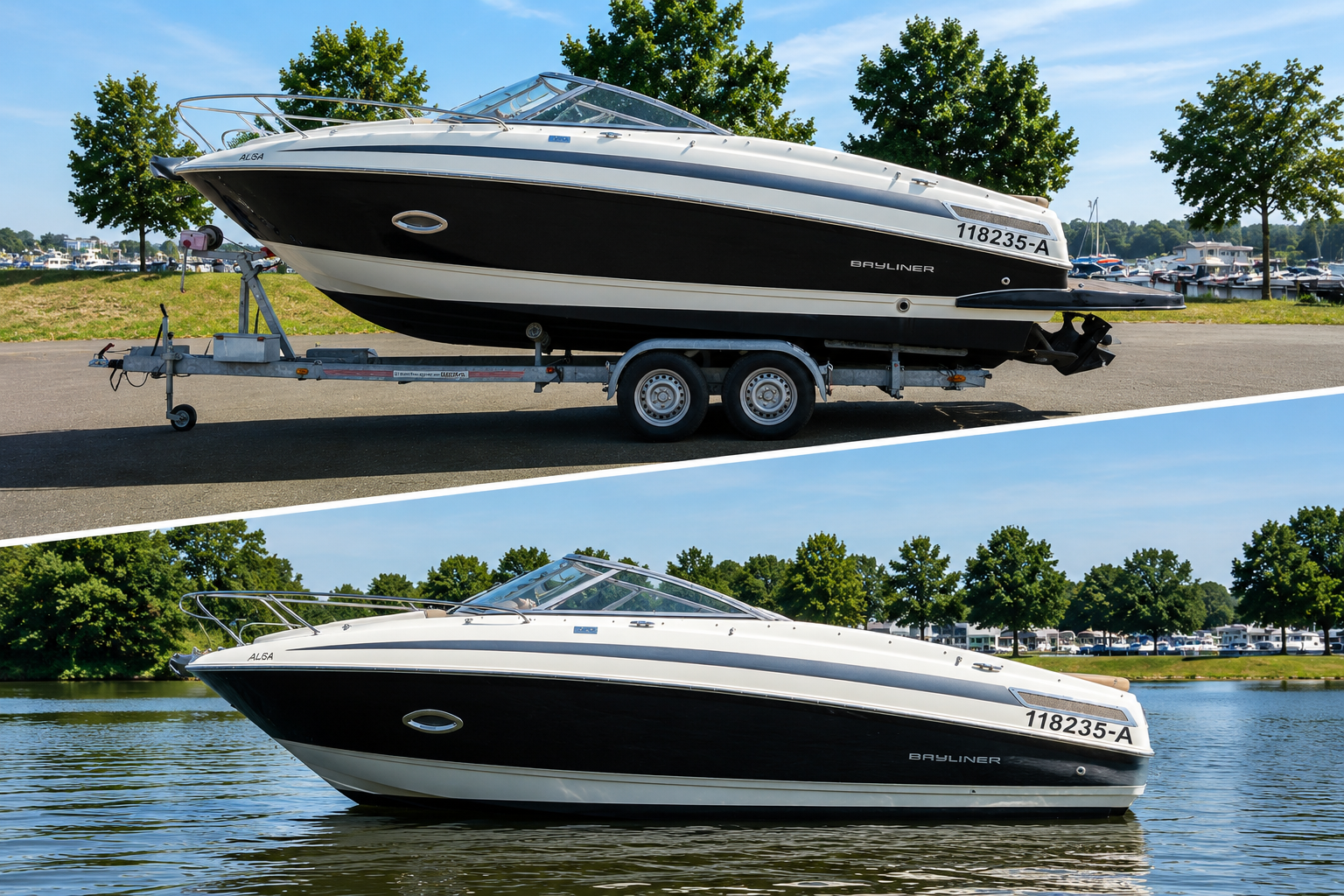 RV Aqua Yacht Brokers Bayliner 742 Cuddy sportboot te koop